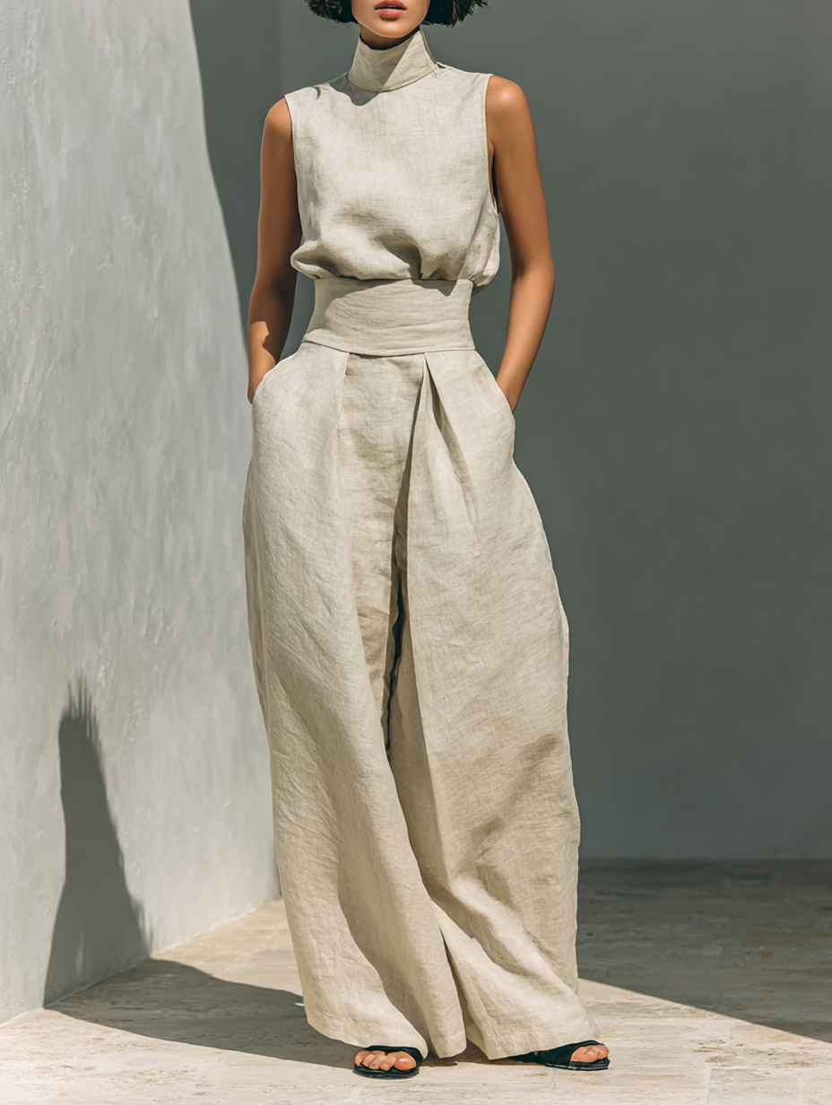 Jorevia⢠MINIMALIST SET WITH WIDE PANTS