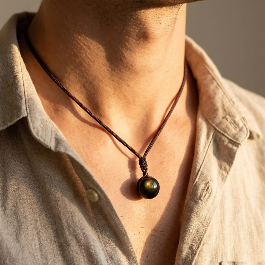 Flora™ Pendulum "Sphere" in Golden Obsidian