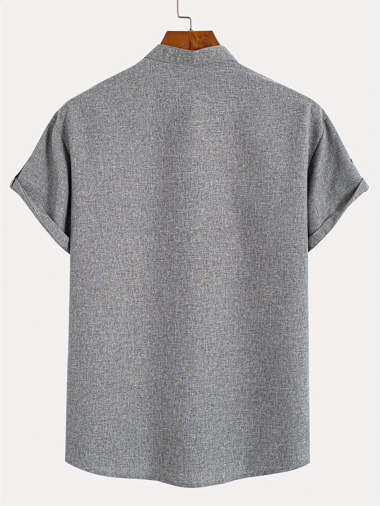 Hayes™ Elegant Short Sleeve High Collar Shirt