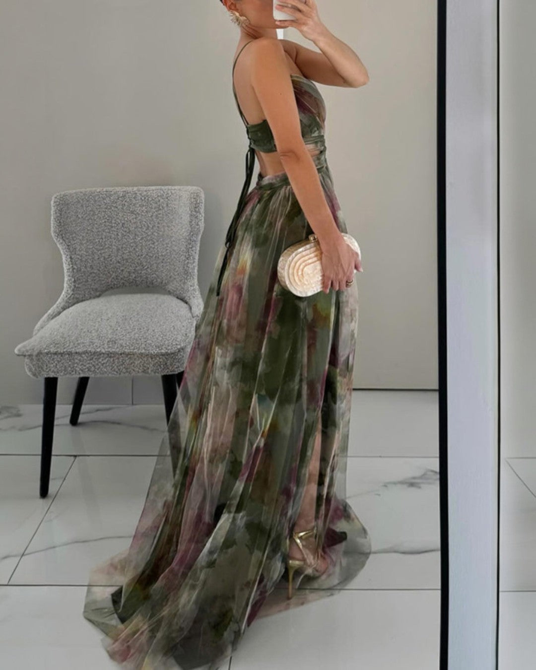 Orelavine™ Maxi Charming Floral Dress in Elegant Style