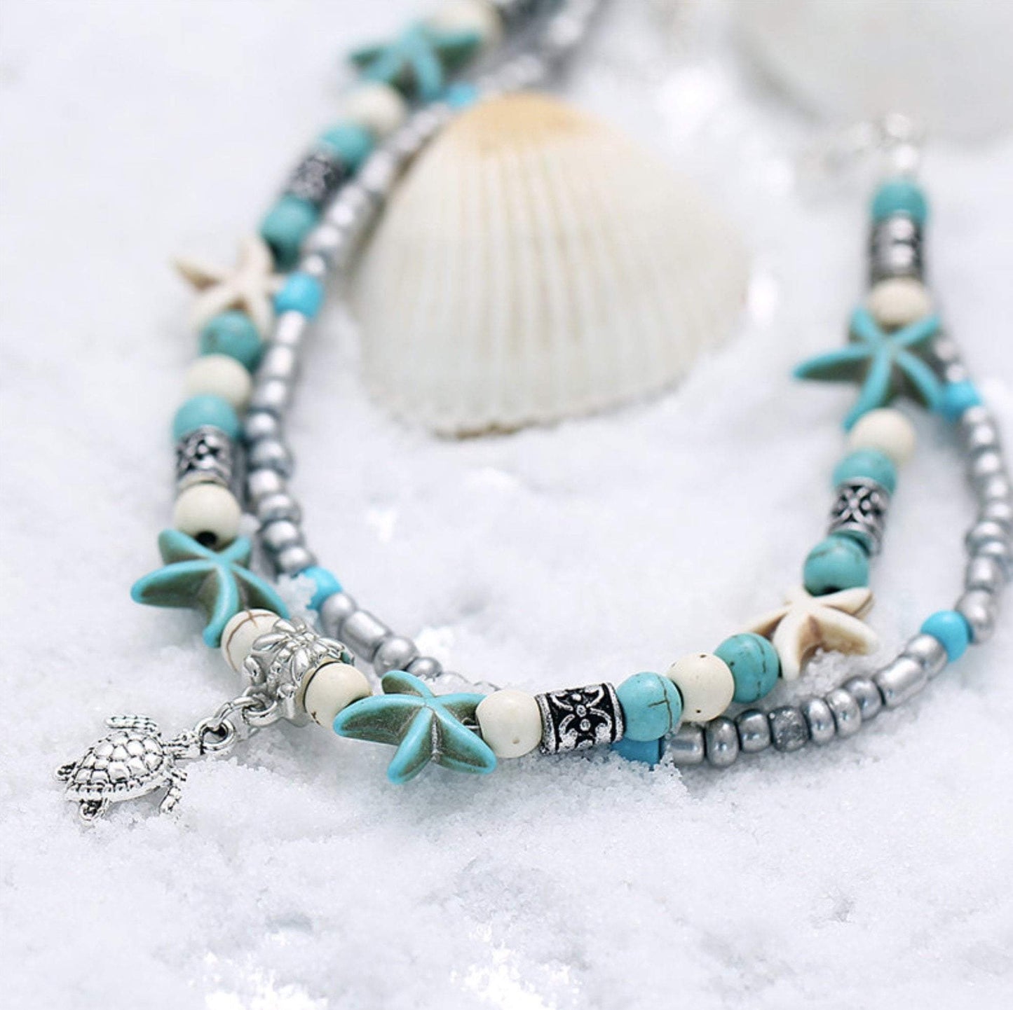 Islyn™ Starfish and Turtle Beach Anklet