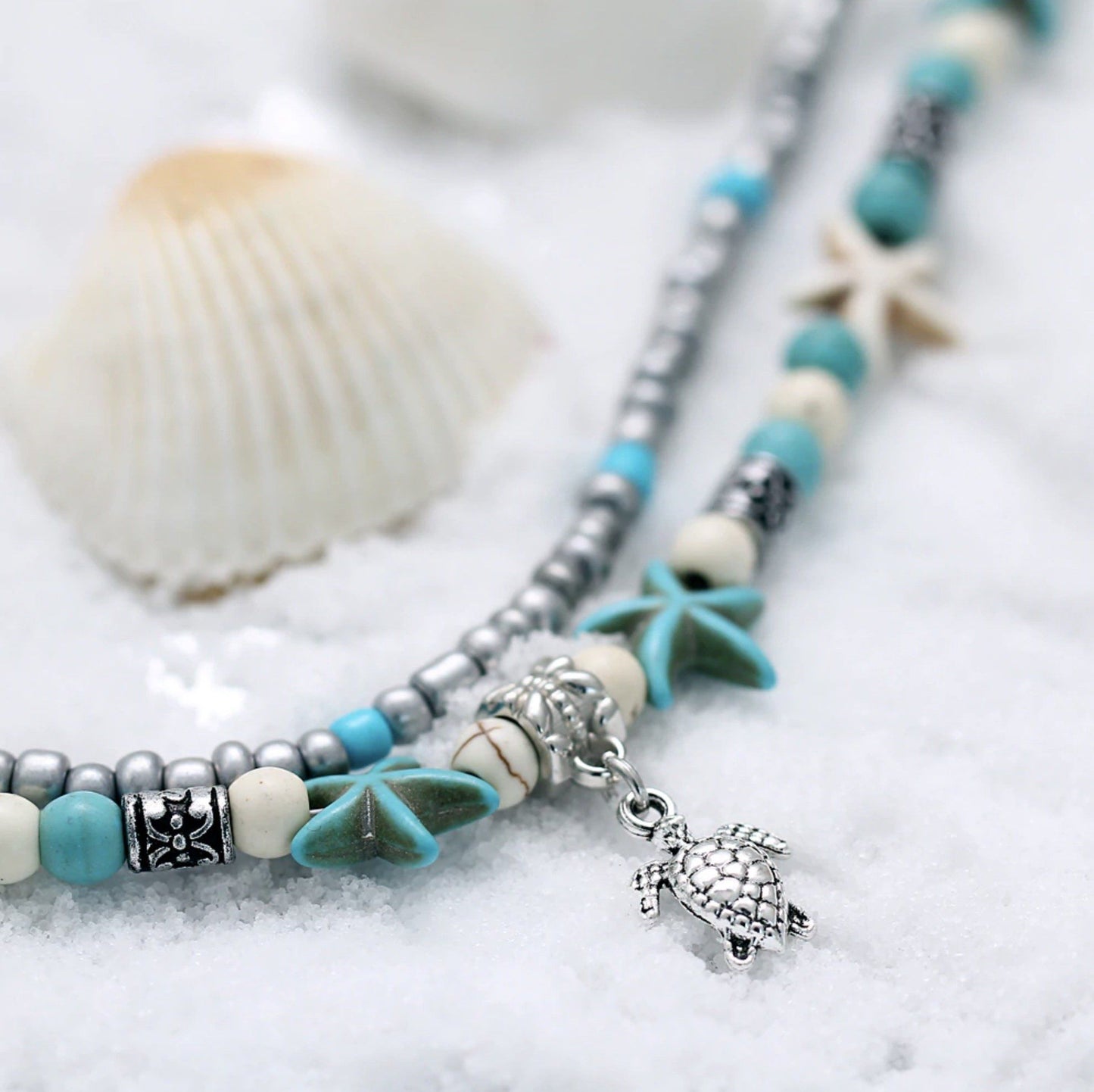 Islyn™ Starfish and Turtle Beach Anklet