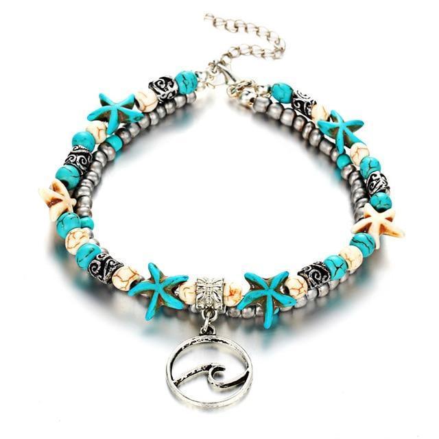 Islyn™ Starfish and Turtle Beach Anklet