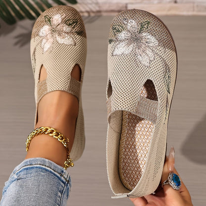 Liora™ Women's Shoes, Breathable, Stylish with Embroidery