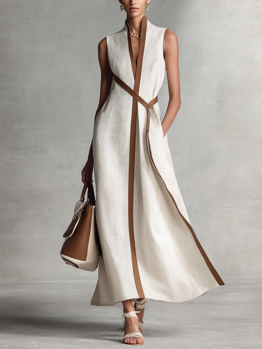 Bexley™ Refined Linen Blend Wrap Maxi Dress