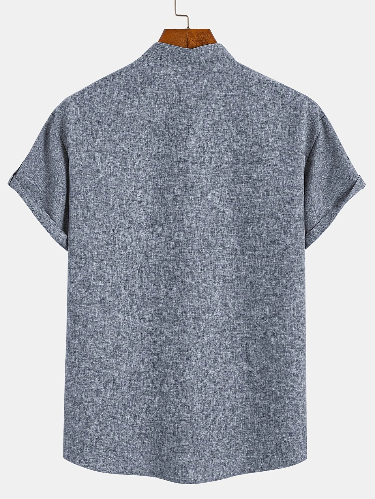 Hayes™ Elegant Short Sleeve High Collar Shirt