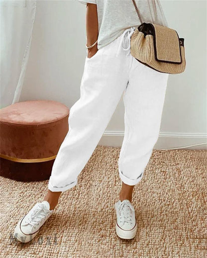 Dorevia™ Comfortable and Lightweight Cotton and Linen Casual Pants for Women