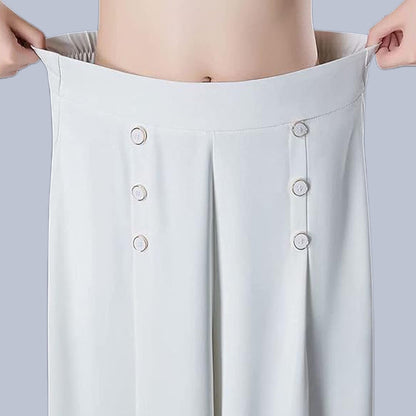 Nell™ Elegant Pleated Wide-Leg Trousers