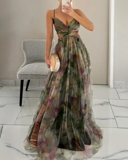 Orelavine™ Maxi Charming Floral Dress in Elegant Style
