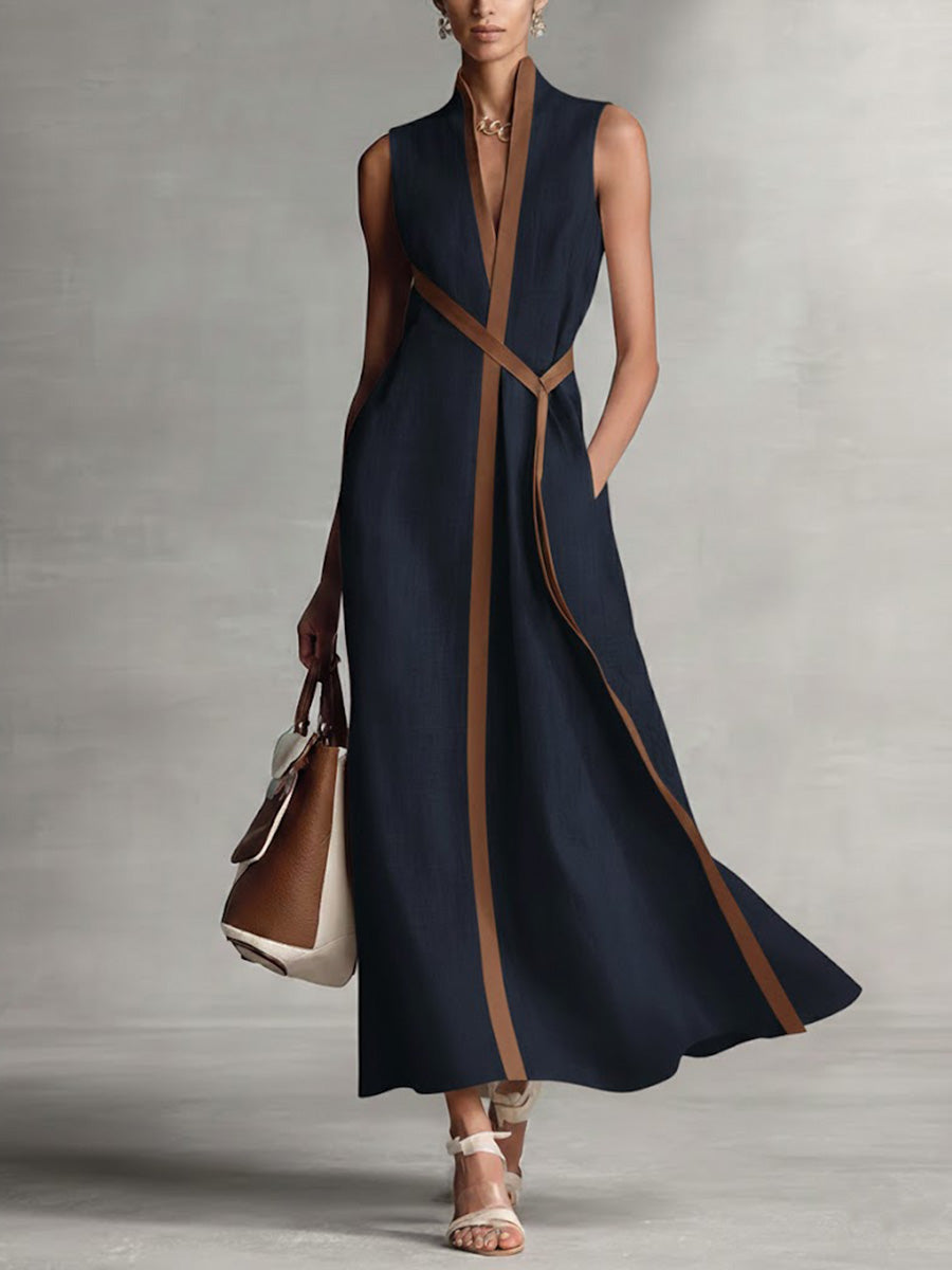 Bexley™ Refined Linen Blend Wrap Maxi Dress