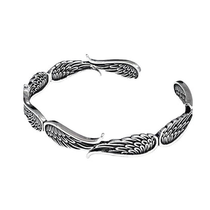 Celestium™ Vintage Bracelet with Angel Wings in Silver