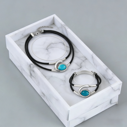 Suri™ Vintage Boho Style Necklace and Bracelet Set