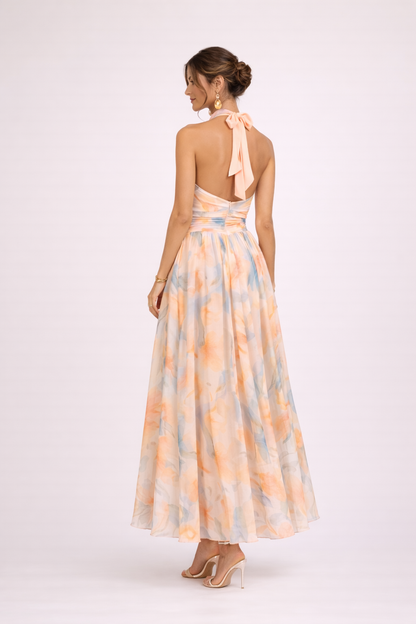 Quincy™ Watercolor Halter Dress