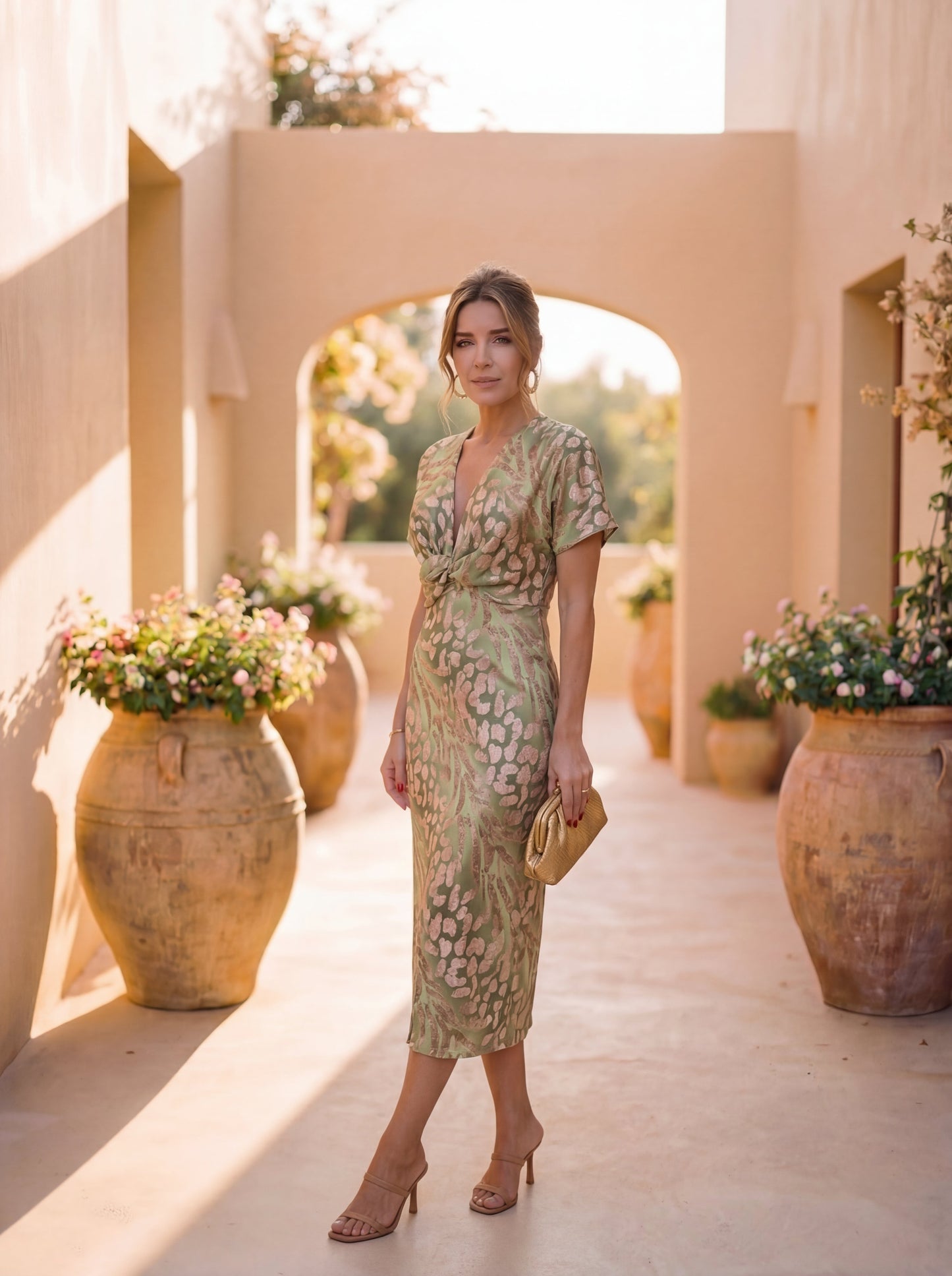 Taryn™ Elegant dress made of lightweight and flowing fabric
