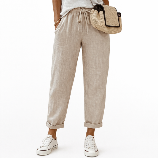 Dorevia™ Comfortable and Lightweight Cotton and Linen Casual Pants for Women