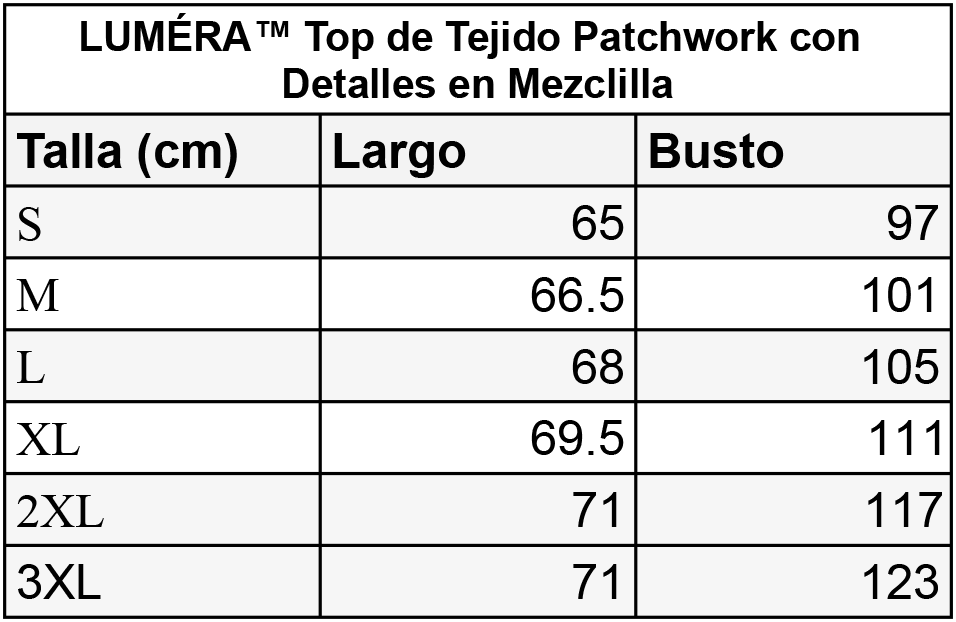 LUMÉRA™ Patchwork Fabric Top with Denim Details