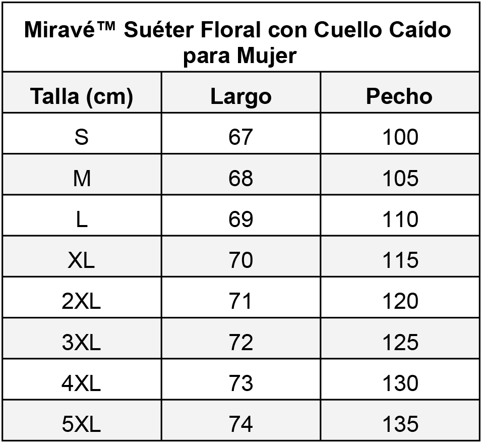 Miravé™ Floral Sweater with Dropped Neckline for Women