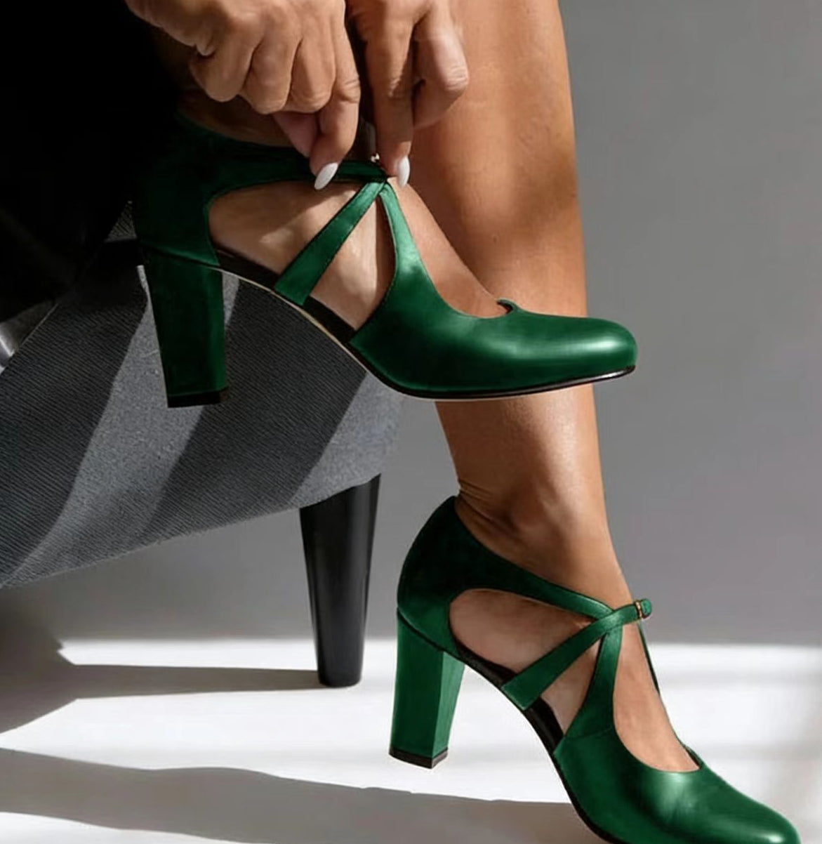 Fia™ Elegant Leather Heels