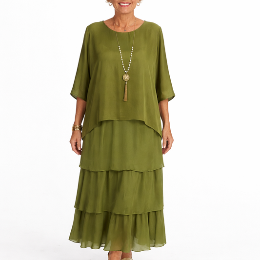 Quivira™ Elegant Flowing Maxi Dress for Women with Light Fall