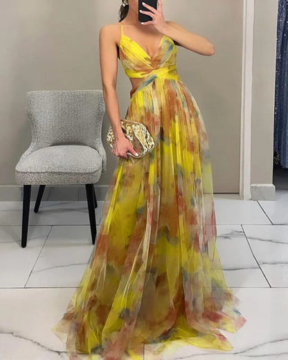 Orelavine™ Maxi Charming Floral Dress in Elegant Style