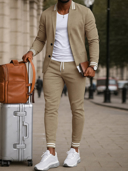 Durello™ Modern Men's Suit with Sophisticated Sporty Style