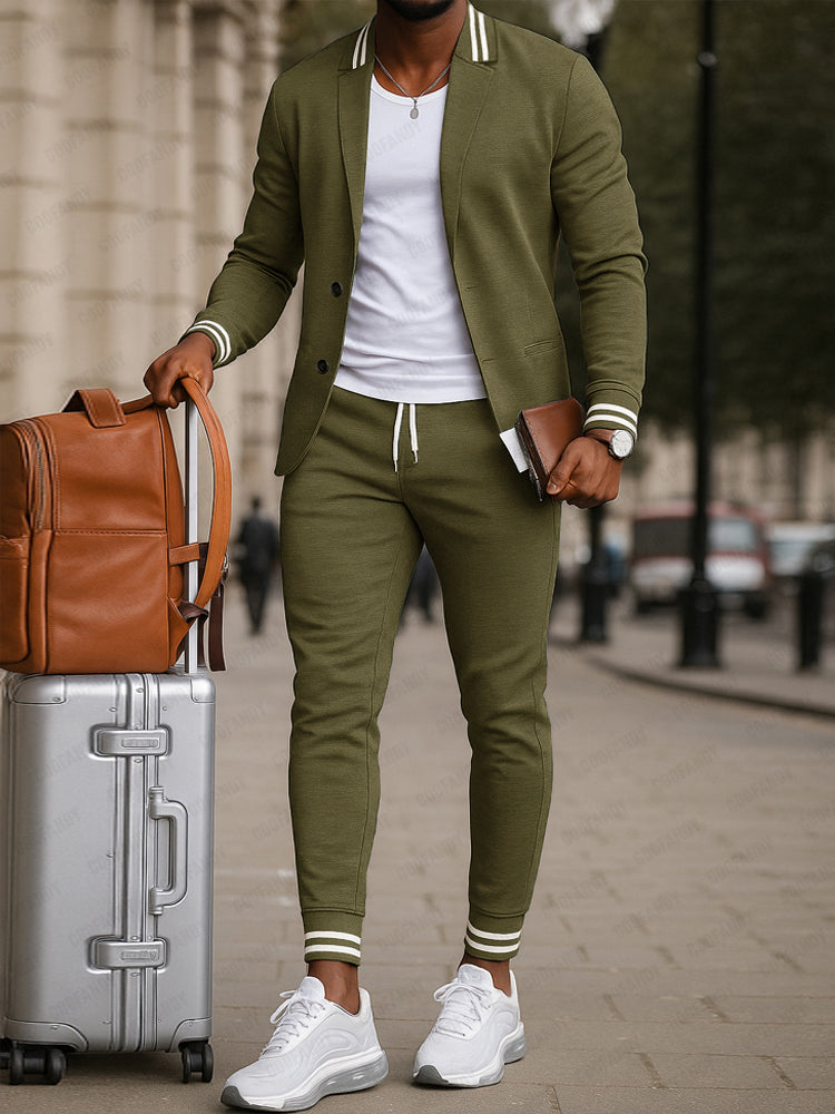 Durello™ Modern Men's Suit with Sophisticated Sporty Style