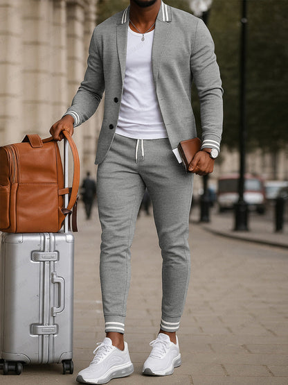 Durello™ Modern Men's Suit with Sophisticated Sporty Style