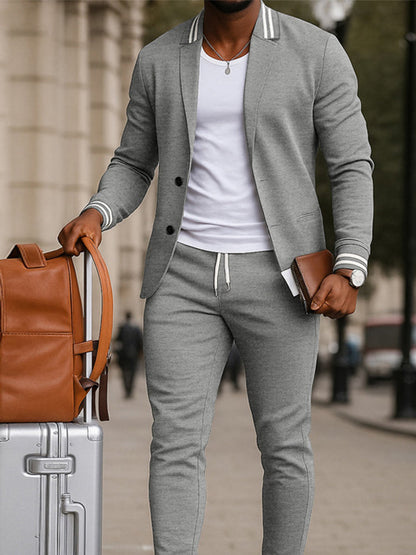 Durello™ Modern Men's Suit with Sophisticated Sporty Style