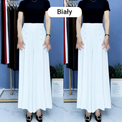 Nell™ Elegant Pleated Wide-Leg Trousers