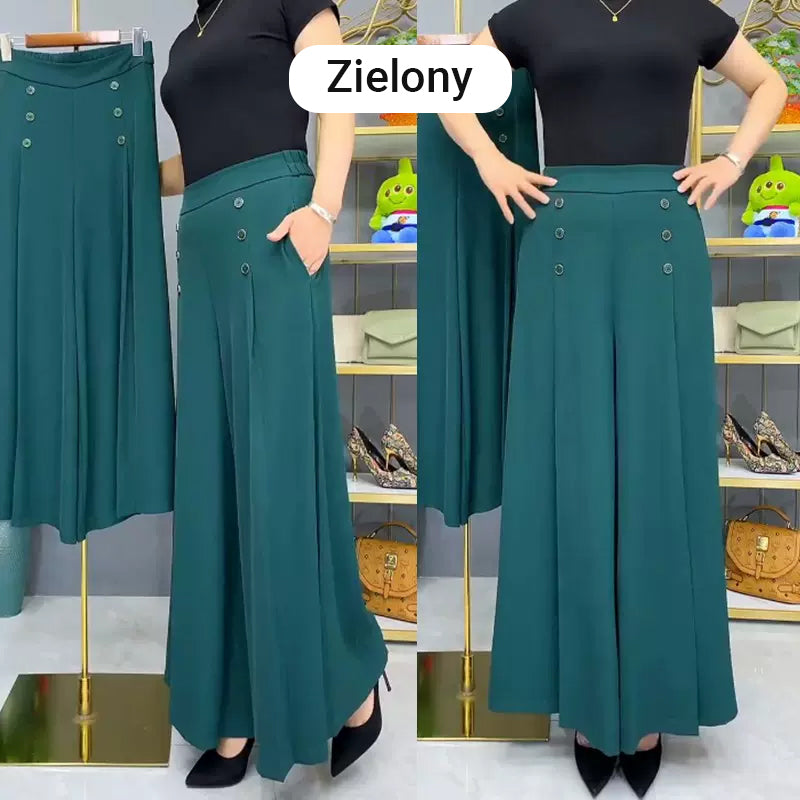 Nell™ Elegant Pleated Wide-Leg Trousers