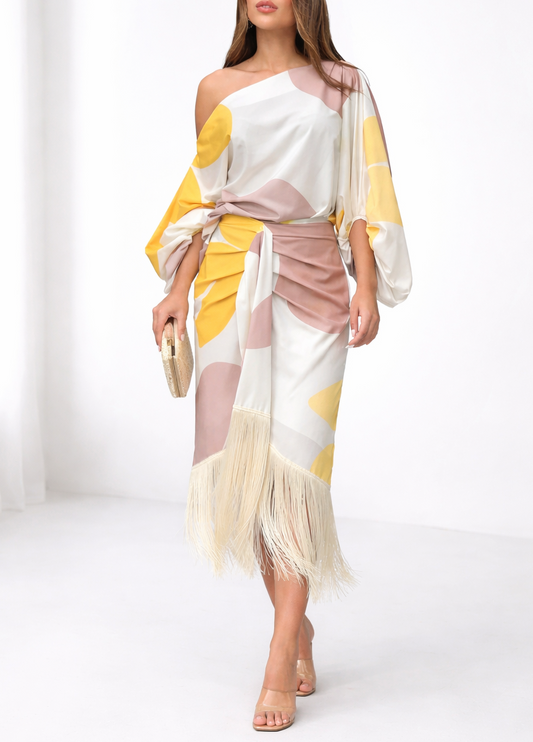 Sovira™ Two-Piece Set with Fringes and Elegant Style