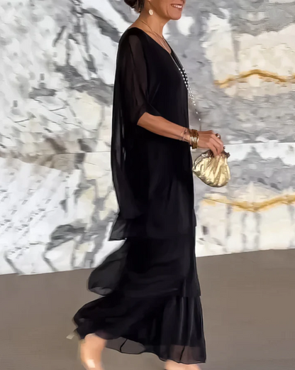 Quivira™ Elegant Flowing Maxi Dress for Women with Light Fall