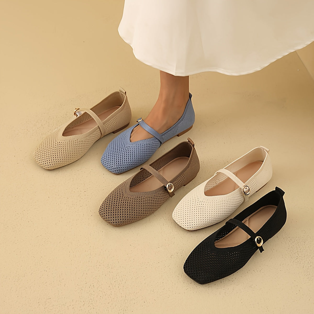 Rheira™ Elegant Mary Jane Ballet Flats for Women