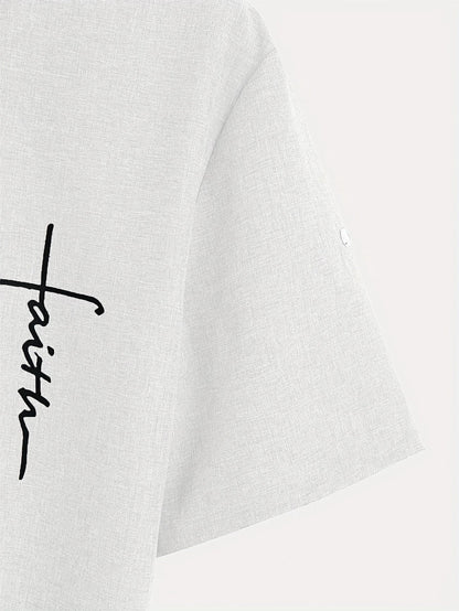 Hayes™ Elegant Short Sleeve High Collar Shirt