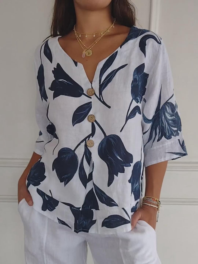 Jolirae™ Elegant Printed Dress with Comfortable Fit and Casual Style