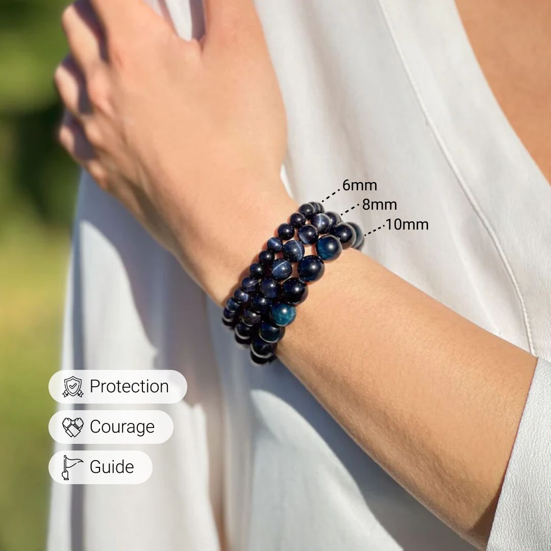 Corin™ Guardian Angel Bracelet with Protective Hawk Eye Stone