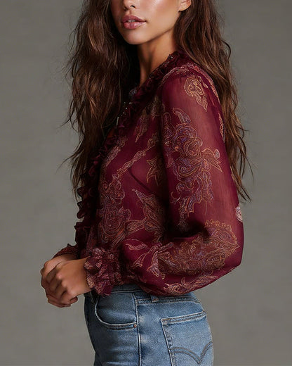 Arden™ Elegant Blouse with Half Zipper and Modern Cut