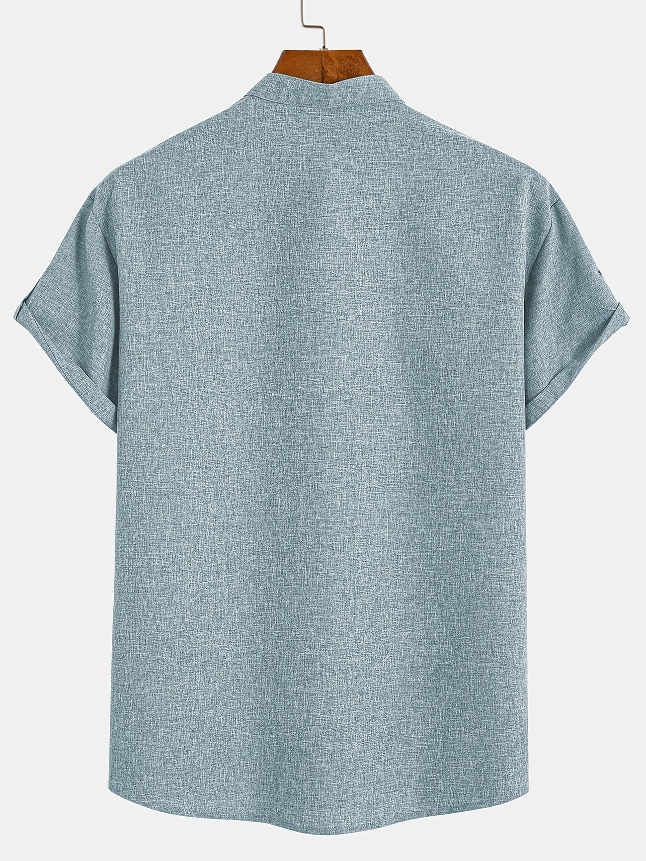 Hayes™ Elegant Short Sleeve High Collar Shirt