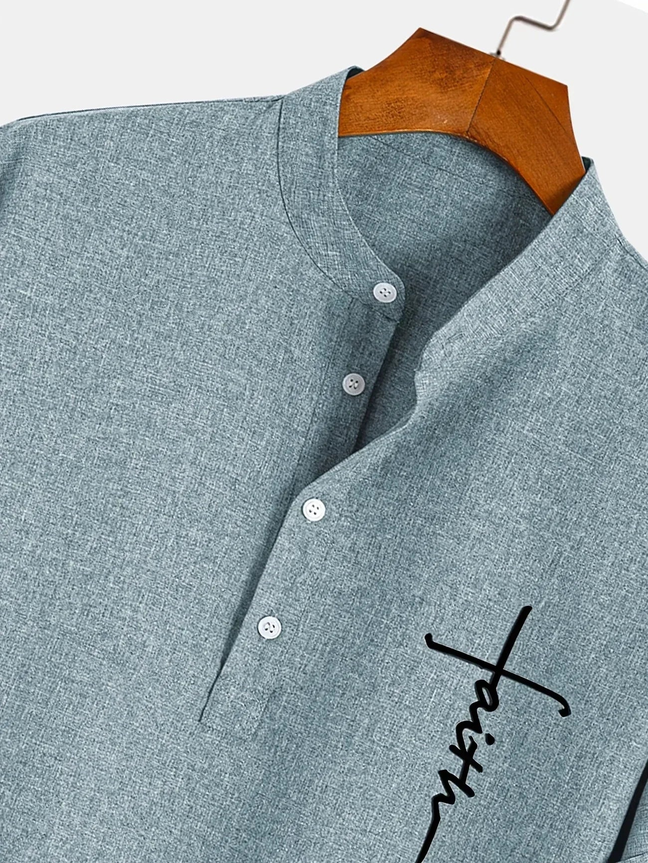 Hayes™ Elegant Short Sleeve High Collar Shirt