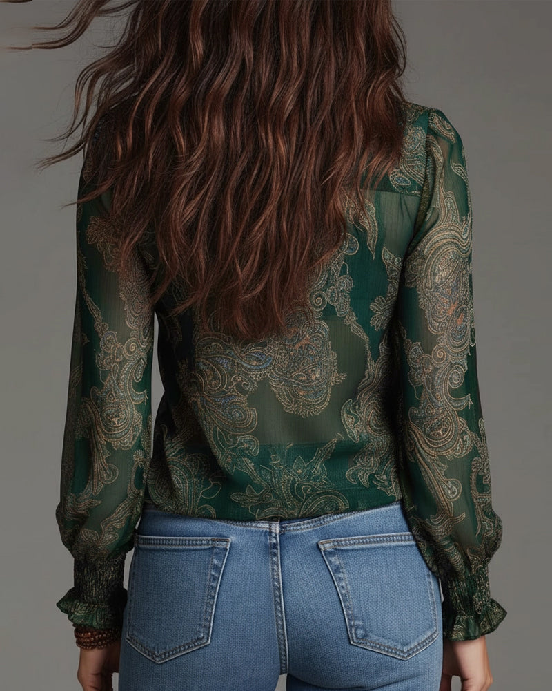 Arden™ Elegant Blouse with Half Zipper and Modern Cut