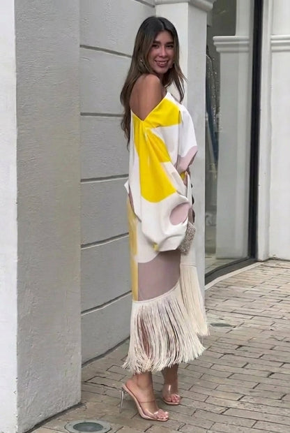 Sovira™ Two-Piece Set with Fringes and Elegant Style