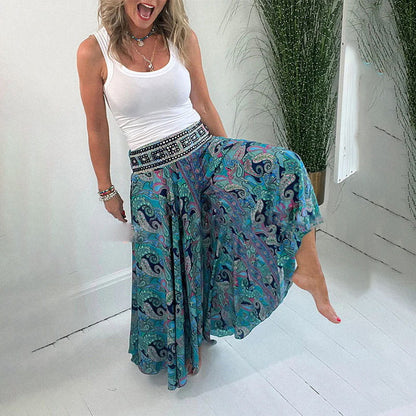Mavis™ Ethnic Print Elastic Pants