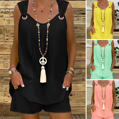 Jovie™ 2-Piece Sleeveless Set with Top and Shorts