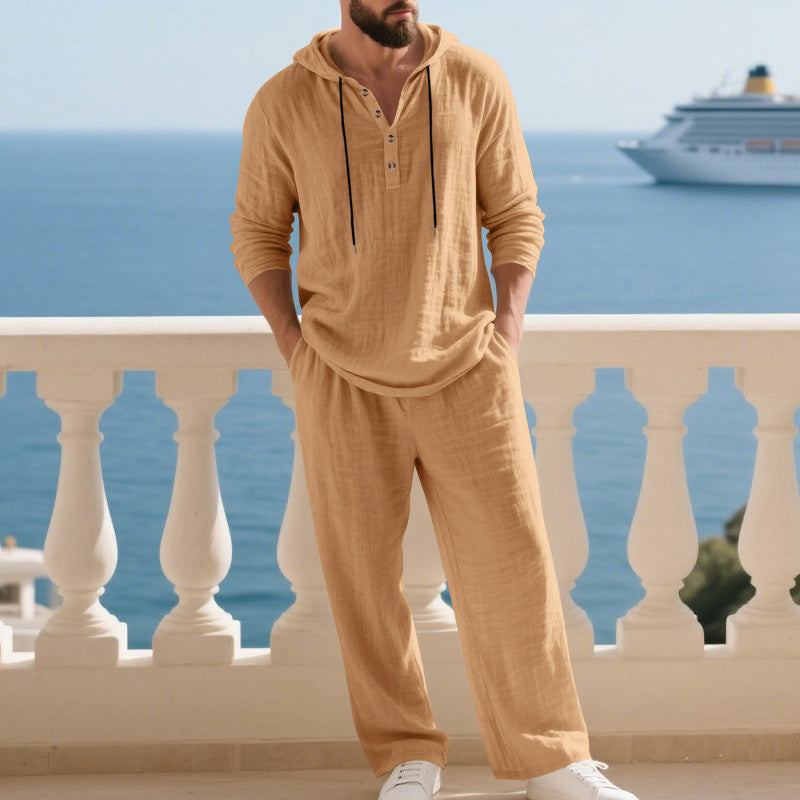 Indirae™ Men's 2-Piece Set: Oversized Hoodie and Pants