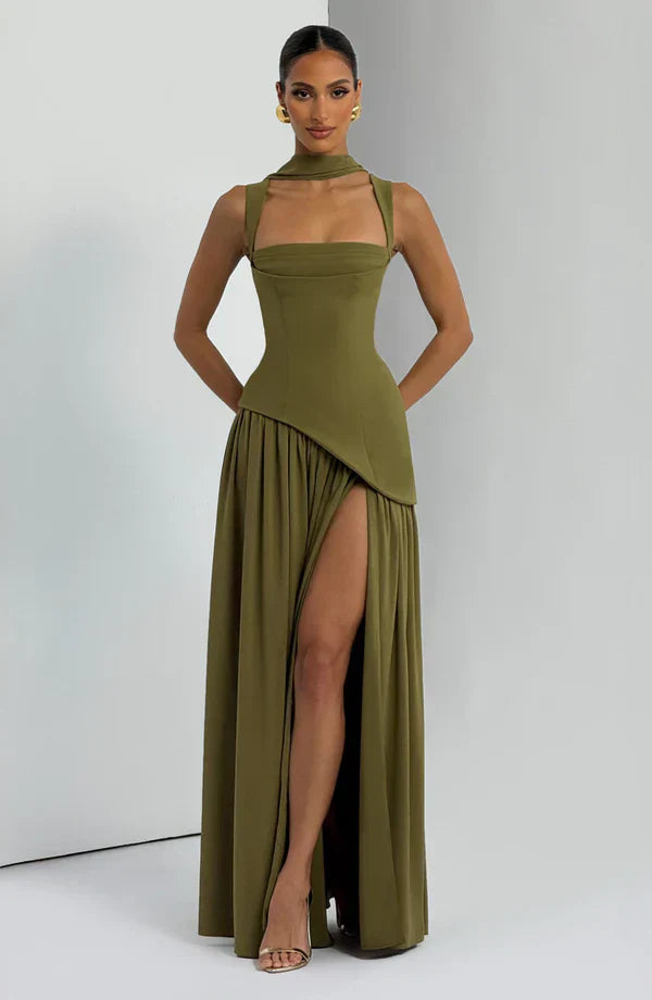 Story™ Long Lacquered Dress
