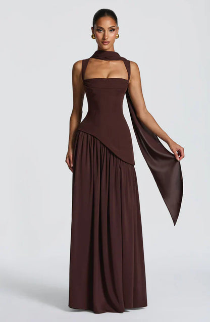 Story™ Long Lacquered Dress